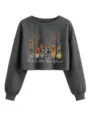 S / Tops / Gris Oscuro (Gráfico Blanco)