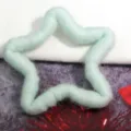 Five-Pointed Star Ring / M / Cyan