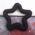 Five-Pointed Star Ring / M / Black