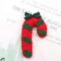 Striped Bow Cane / Red