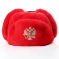 One Size / Red + Double-Headed Eagle Badge