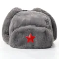 One Size / Dark Gray + Red Star