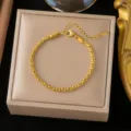 Studded Chain (QZSLE2587) / Gold
