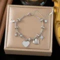 Heart Bracelet (QZSLE2596) / Steel