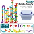 Ejection Marble Run Building Blocks (8810) / 172 Pieces Set in Storage Bucket