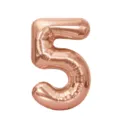 16" / Number 5 / Rose Gold