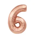 16" / Number 6 / Rose Gold