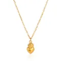 Classic Rolo Chain Flaming Heart Style / Gold