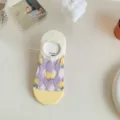 One Size / Purple Argyle