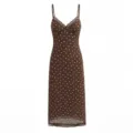 S / Dresses / Coffee With Apricot Dots