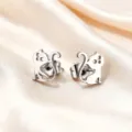 Kitten Omtrek Vorm (004) / Zilver