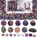 Round Rice Beads Violet approx 900pcs