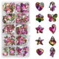 Pendant Boxed Rose Red approx 50pcs