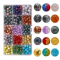 Snowflake Floral and Broken Jade Patterns / 15 Grids (375 Pieces) / Multicolor