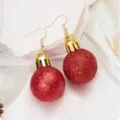 Red Glitter Christmas Ball (EM3014)
