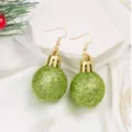 Green Glitter Christmas Ball (EM3016)