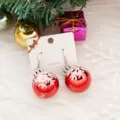 Red Snowflake Texture Ball (EM3007)