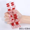 Red Lip Heart Smudge (BSA-0384) / 22 Pieces/Pack With Nail Tool Kit