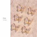 Alloy Crystal Butterfly (HJ-291) / Pink