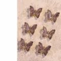 Alloy Crystal Butterfly (HJ-292) / Deep purple