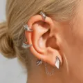 Ear Wrap Δεξί (3) / Χρώμα Λευκόχρυσου