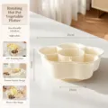 PP Rotating Six-Compartment / Cream