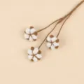 Small Cotton Stem / White