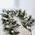 1.8m Decorated Garland (ST2410) / 1.8m / Snowy Green