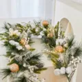 1.8m Decorative Garland With Lights (ST2410) / 1.8m / Snowy Green