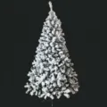Sapin de Noël Floconné 1.5m (Nu/Sans Décorations) / 1.5m
