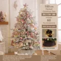 Thème Rose/150cm Sapin de Noël Set (Décor+Lumières) / 150cm