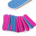 Double Sided Frosted Style (Mini 5cm Nail File) / 5cm / Blue And Red