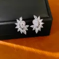 Pendientes de botón con poste de plata (71#) / Plateado