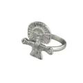 Adjustable Open Ring / Vintage Face Relief Ring