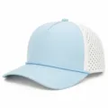 55-57cm / Patchwork bleu ciel et blanc / Cordon à cinq panneaux color-block-3 (Bleu ciel et blanc)