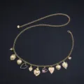 Multi-style Heart Pendant Gold Chain (X993) / Gold