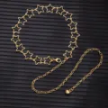 Hollow Five-pointed Star Style (X734) / Gold