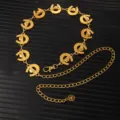 Horseshoe Cowboy Hat Pendant Style (X1204) / Gold