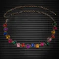 Multicolor Rhinestone Inlay (X1210) / Gold