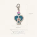 Steel Blue Heart Pendant