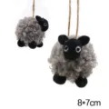 Oveja Rizada de 8cm (Gris)