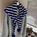 135x80cm / Black Stripe (Cyan-ish)