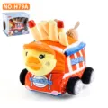 Plush French Fries Duck Omnidirectional Music & Light Car