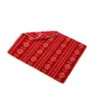 Talla XS (35x29cm) / Rojo con copos de nieve blancos