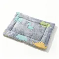 Talla XS (35x29cm) / Patrón de dinosaurio sobre fondo gris