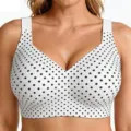 3XL / Tops / White Polka Dot