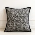 Black and White Branch and Leaf Pattern