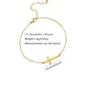 Simple Horizontal Cross Bracelet (FSY049SL)