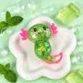10CM Axolotl met Staart / Groen