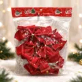 Beflocktes Material / 5cm Beflockt (12 Stk./Roter OPP-Beutel) / Rot